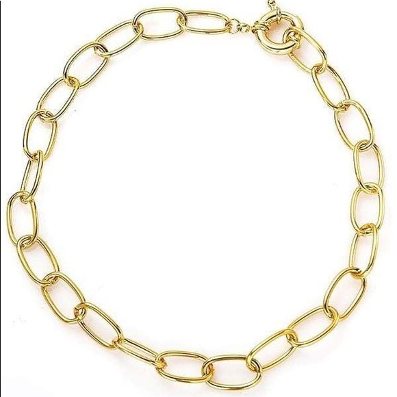 TARA CHAIN GOLD CHOKER - Picture 2 of 2